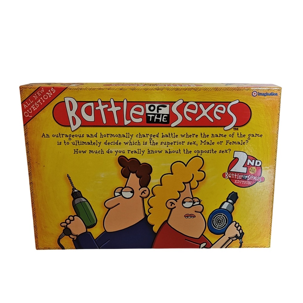 Imagination Battle of‎ the Sexes Board Game Adult 2nd Edition Yellow Trivia 2006